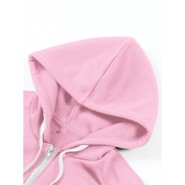 [Queen Crown Hoodie] Plus Size Women's Pink 