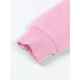 [Queen Crown Hoodie] Plus Size Women's Pink 