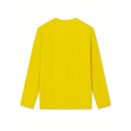 Floral Cross Print Women's Long Sleeve Crew Neck T-Shirt - 