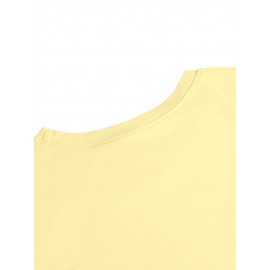 Floral Cross Print Women's Long Sleeve Crew Neck T-Shirt - 