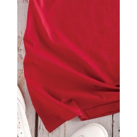 1pc Women's KC Football Glitter Graphic T-Shirt - Red & Yellow Sparkle Design, y Casual Short Sleeve Top, Machine Washable, Perfect Game Day Gift, Team Spirit Wear, Bold Lettering, Easy Care, Fan Apparel, Team Supporters