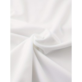 Summer Women's Letter Print Front and Back Fashion Short Sleeve T-Shirt, Comfortable Breathable Fabric, Casual Sporty Style, Suitable for Spring and Summer