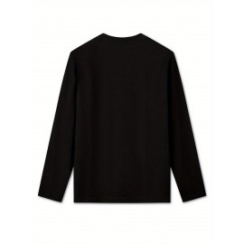 Women'S Mountain & Sunset Graphic Sweatshirt - Casual Long-Sleeve Pullover with Trekking Silhouette Design, Stretchy Polyester Blend, Round Neck, Spring/Summer Top, Machine Washable, Outdoor Casual Wear|Casual Style|Stretchy Fabric